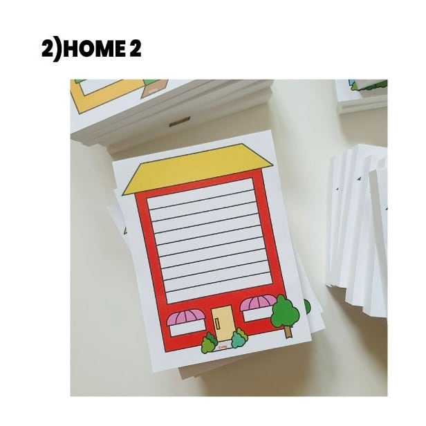 simp】メモ帳 HOME（1,2,3,4） | 韓国文具・雑貨 kaulcoffee.studio