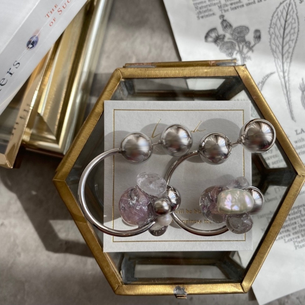 一名様限定】S925 flower ball ピアス | Librapla ｜ ハンドメイド  