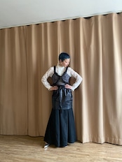 MADE IN BULGARIA lamb leather mini skirt-4213-6