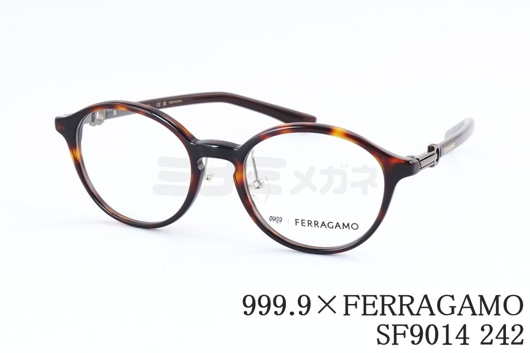 999.9×Ferragamo メガネ SF9019 240 コラボモデル アジアンフィット