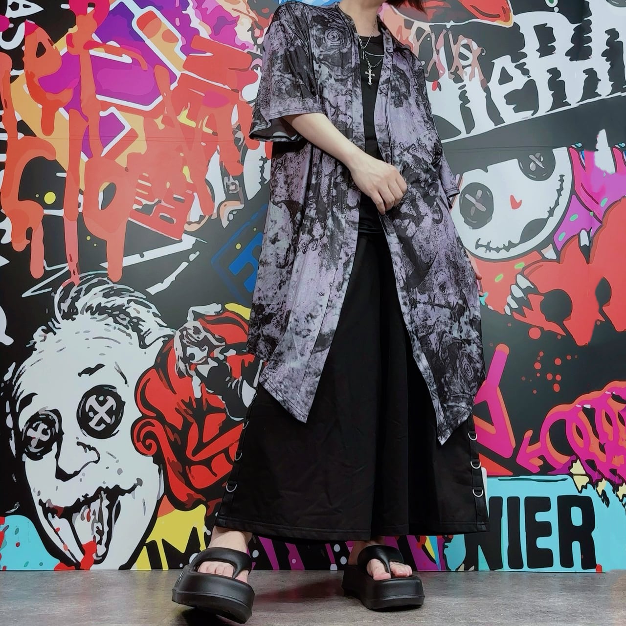 7/17日限定サマーセール》SUMMER LONG LENGTH OUTER【黒薔薇NieR