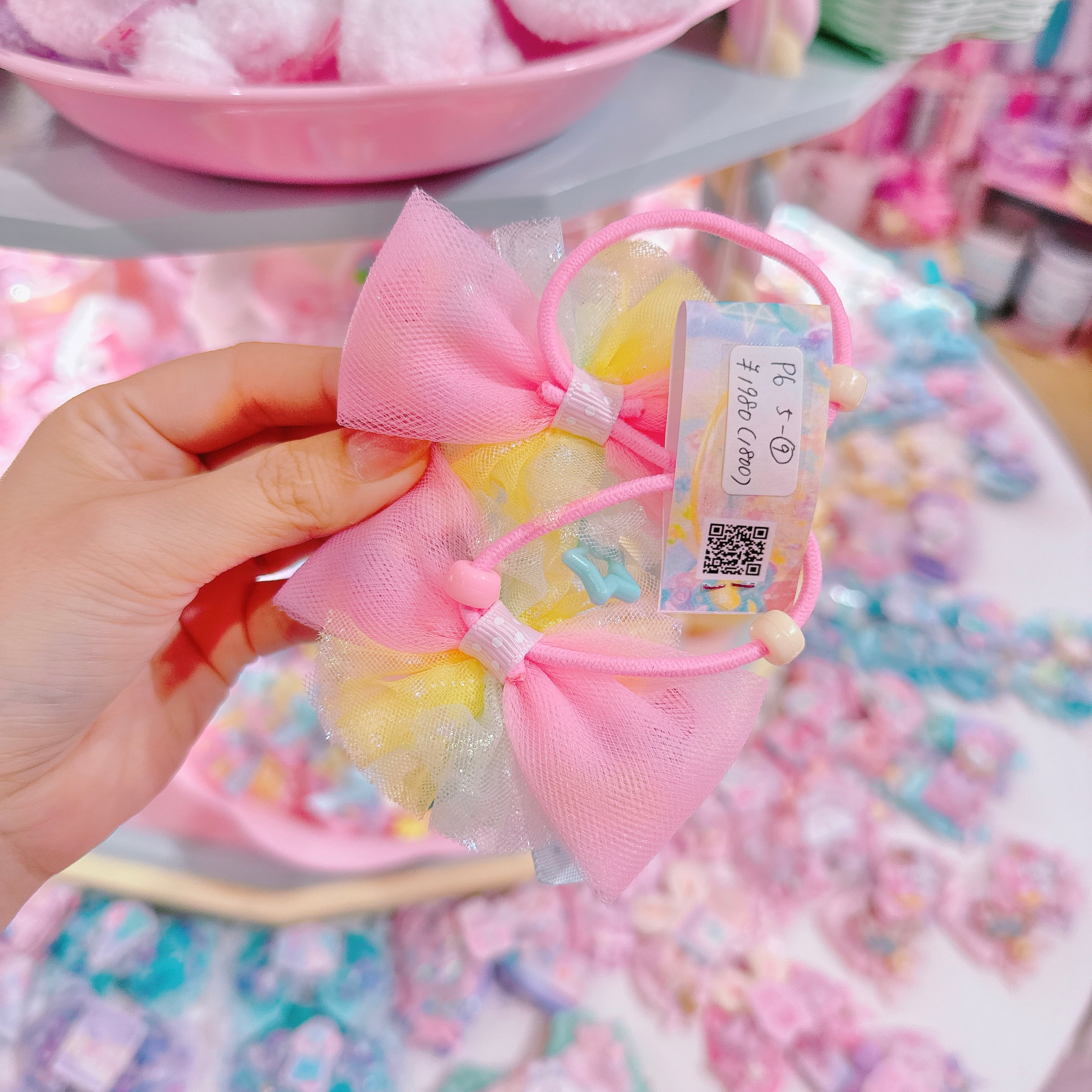 【P6】5-9シャカシャカツインヘアゴム