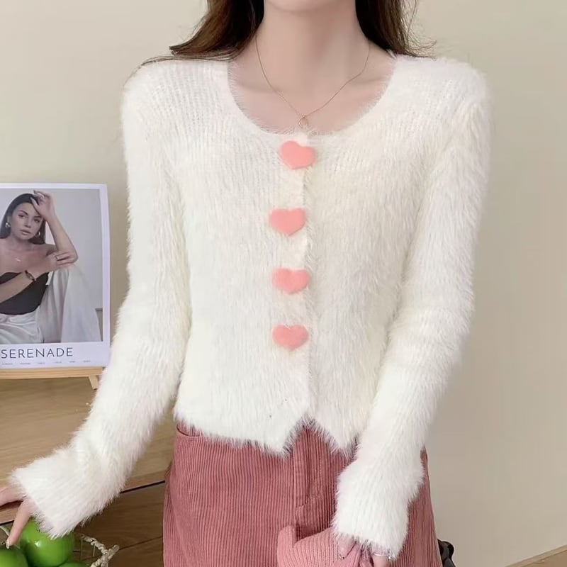 【outer】5色展開ニットカーディガン Q7280