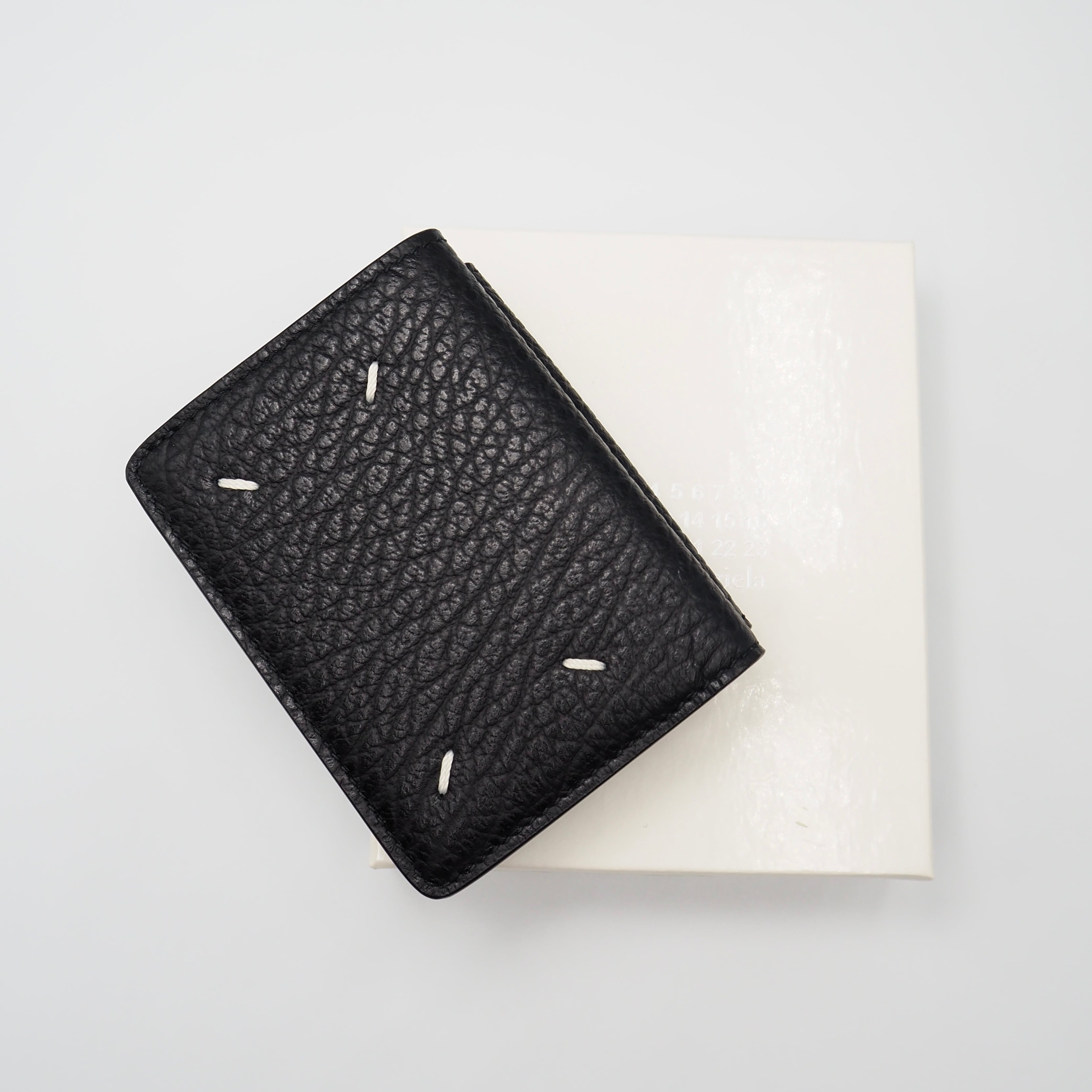 Maison Margiela 4ステッチ 三つ折り 財布 レザー ブラック メゾンマルジェラ 付属品付き