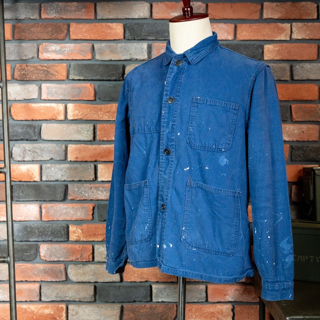 【USED】60's-70's "Cotton Twill" French Work Jacket フレンチワークジャケット ユーズド NO.686