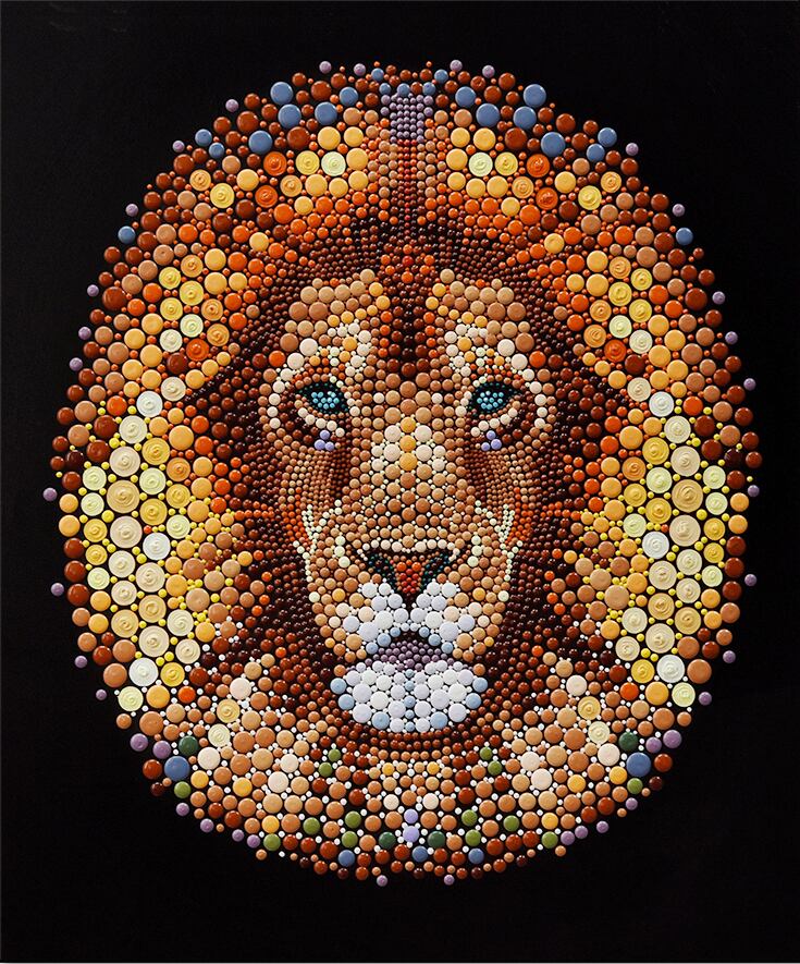 100 肉筆油絵 ライオンキング ベン ハイネ 正規ライセンス 動物画 アートパネル 額付き絵画 現代アート 開店祝い 新築祝い 絵画販売 セブンウォールアート 絵画販売 アートパネル専門店