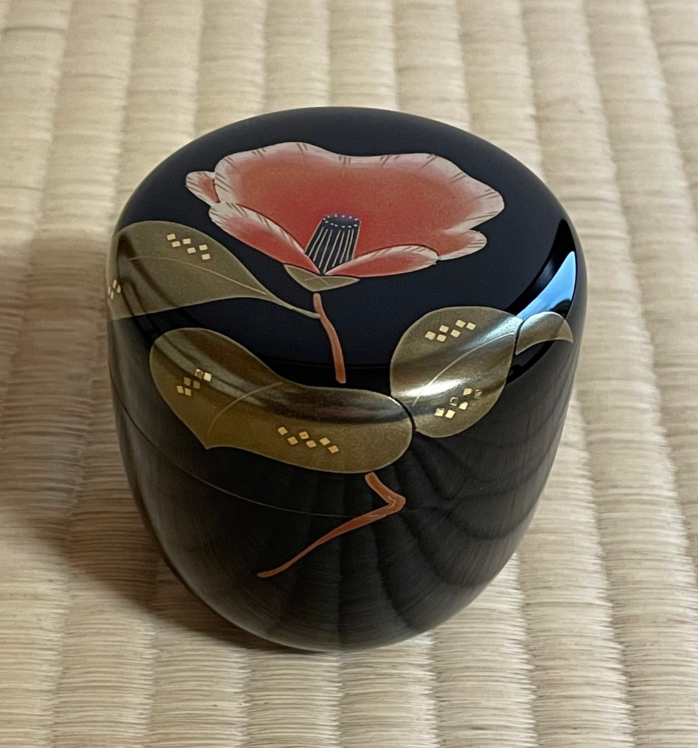茶道具 棗 輪島 薫和作 花筏蒔絵 耳障り