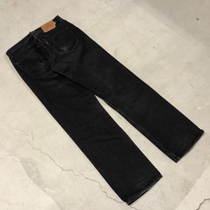 ⊕1990'S LEVI'S 501 後染め BLACK DENIM PANT