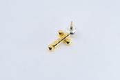 PI-020 BP Cross earring( 24K Gold Plated)