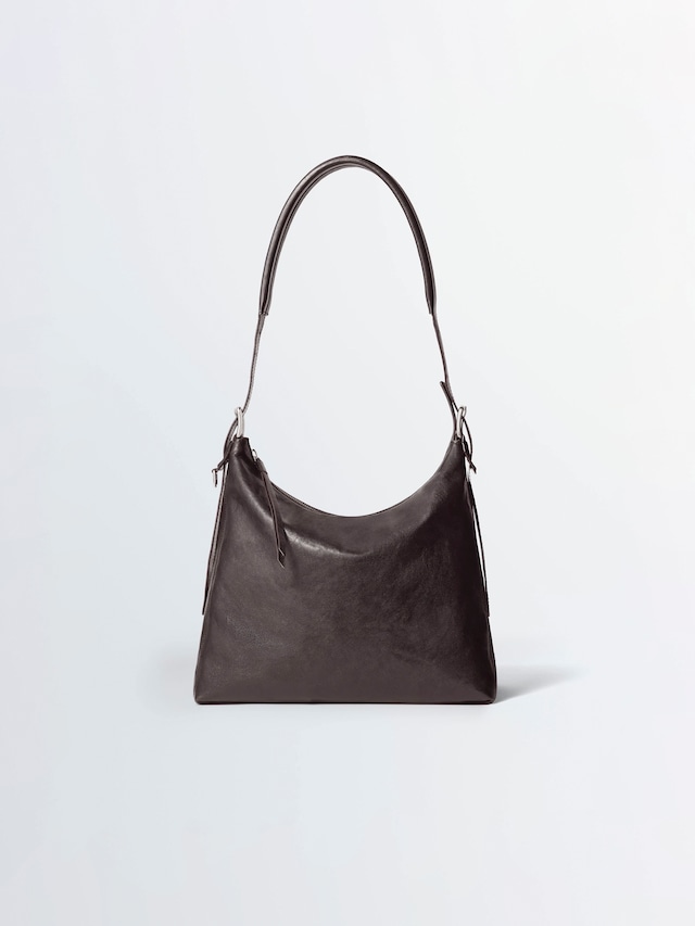 LEMAIRE SMALL BELTED HOBO BAG DARK CHOCOLATE BG0223 LL0108