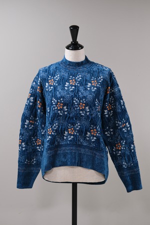 【Mame Kurogouchi】MM25FW-KN063 -blue-