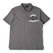 VICTORINOX ビクトリノックス Tailored Fit ワンポイント 天竺 半袖 ポロシャツ L/G /グレー メンズ アウトドア
