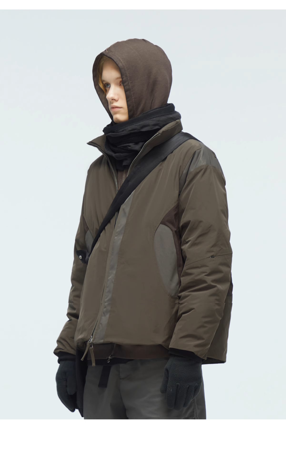 DECESOLO 23AW マルチカラースタンドカラーホワイトダックダウン DECESOLO 23AW マルチカラースタンドカラーホワイトダックダウン