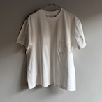 YAECA/ヤエカ Densely Knit T-Shirt with Pocket 度詰めTシャツ ポケット付き WHITE #31061004 MEN