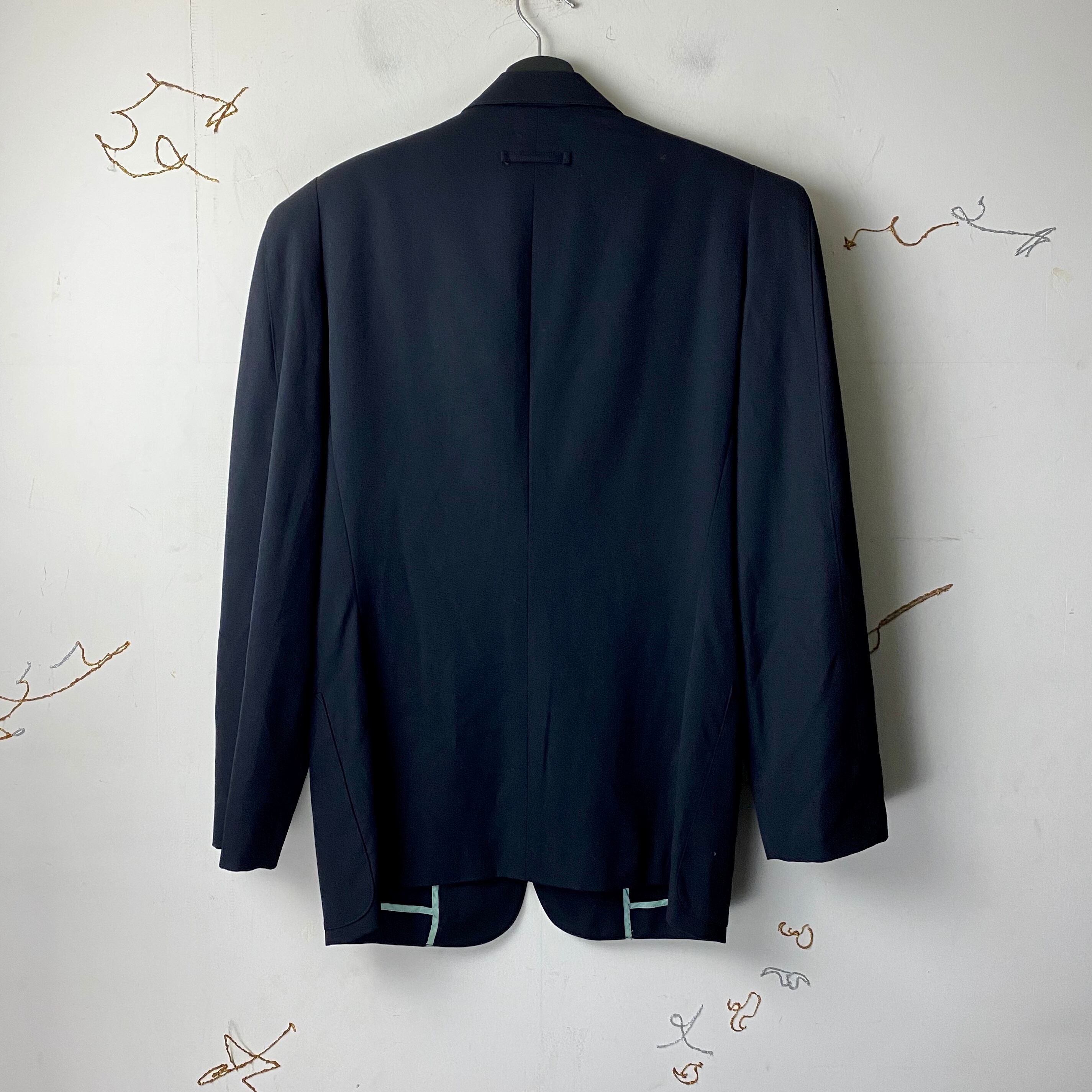 JEAN PAUL GAULTIER HOMME power shoulder tailored jacket | NOIR ONLINE