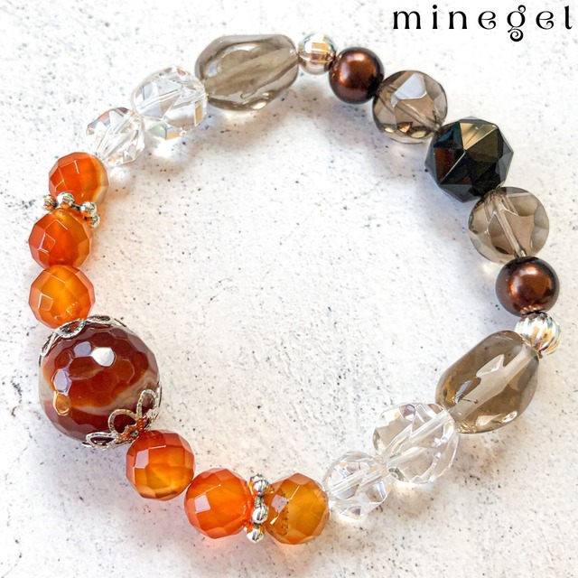 ⭐️幸運と愛⭐️美麗 大粒ラピスラズリ アメジスト マザーオブパール バングル デザインブレスレット✨ ｜minegel-オーダーメイドできるおしゃれパワーストーンブレスレット