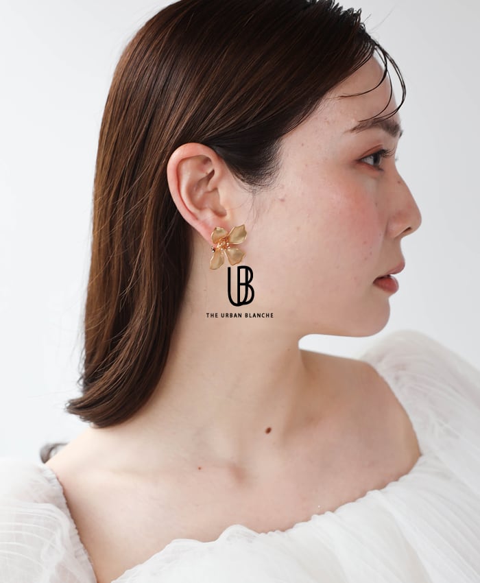 Fli?n イヤリング ゴールド フラワー ウェディング アクセサリー 商品