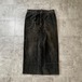 30-40s フレンチワーク 太畝コーデュロイ ブラック パンツ W37