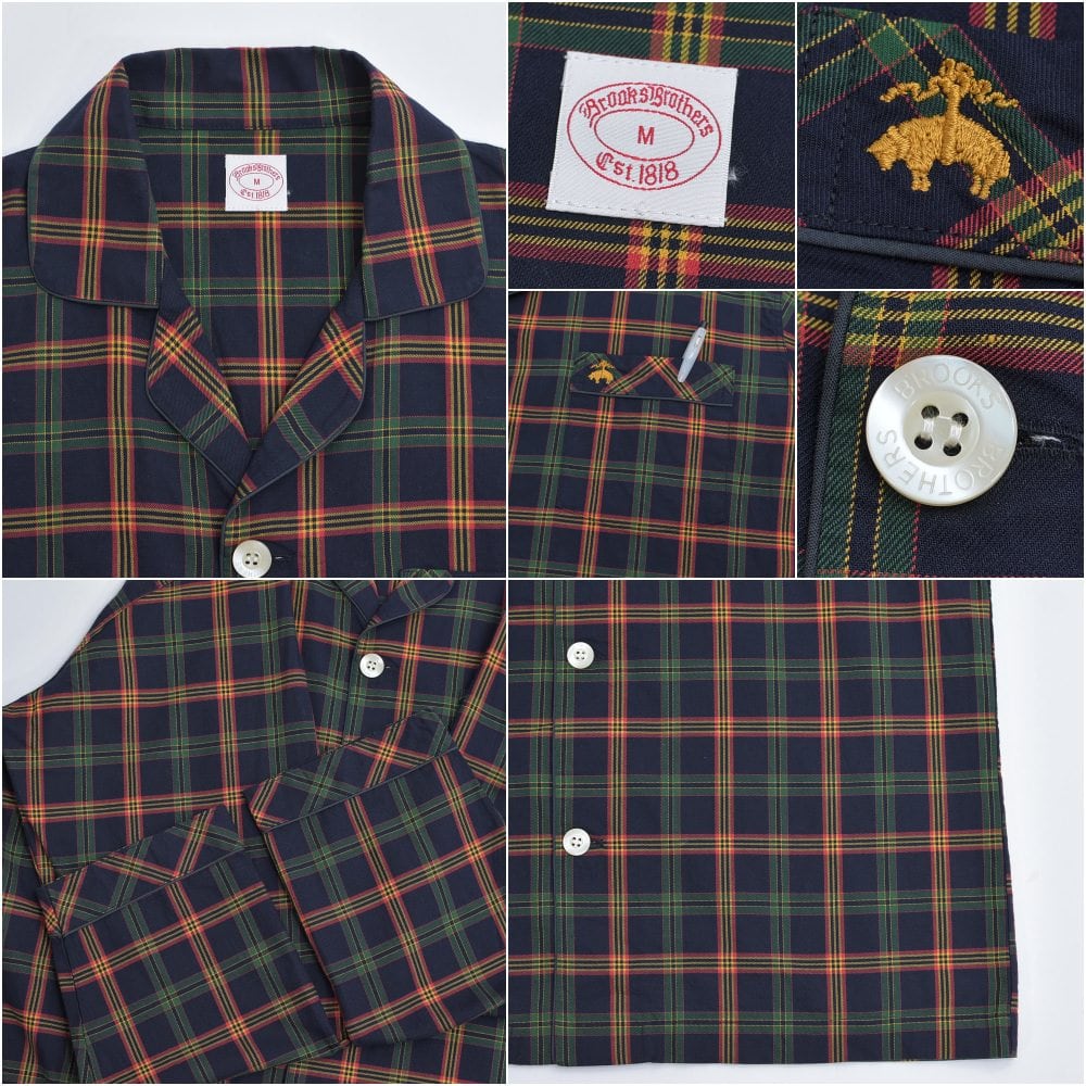 00s Brooks Brothers ブルックスブラザーズ 刺繍ロゴ タータンチェック