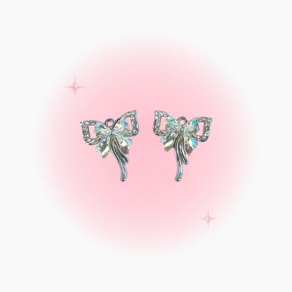 リボンのペンダントチャーム【CH-0086】