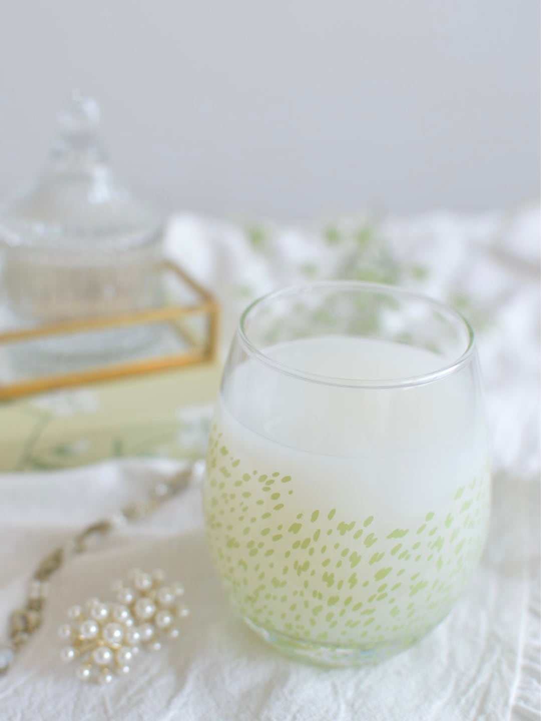 ガラス用 Fubuki 乳白green【cocotea】 | ポーセラーツ オーブンポーセ