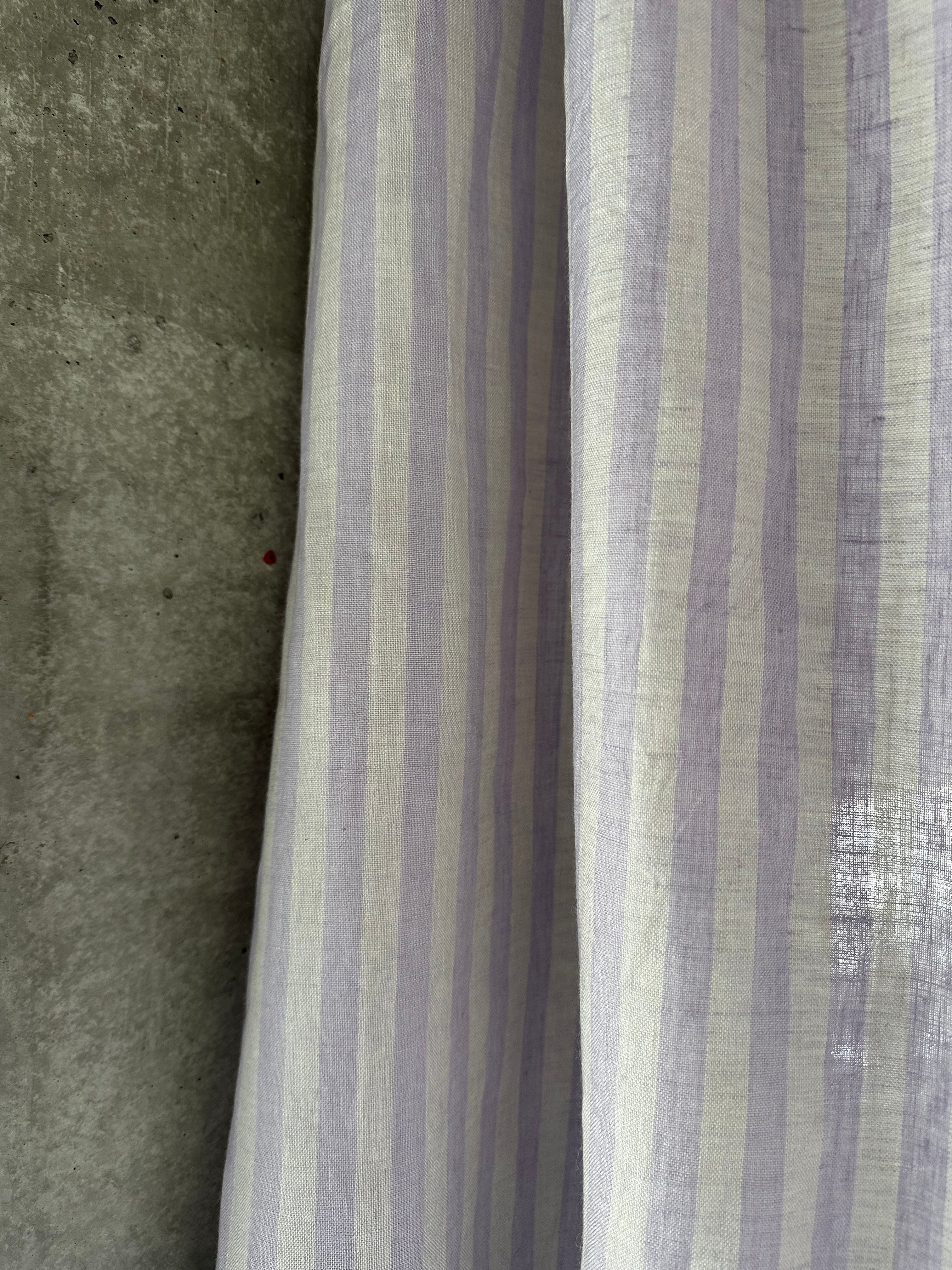 リトアニアリネンカーテン Purpleストライプ | nur vintage apartment
