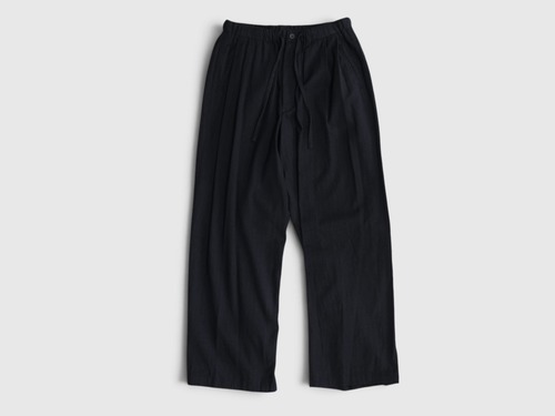 ULTERIOR”WASHED W/S STRIPE DRAWSTRING WIDE PANTS“