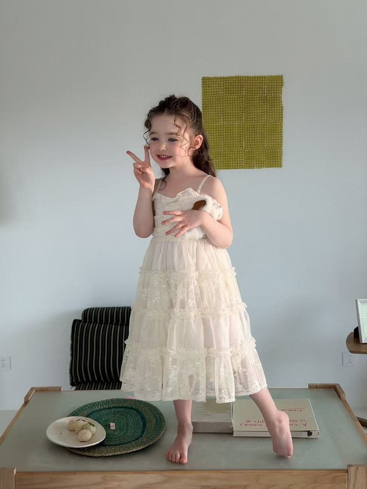 [aiai] Blanc Lace Strap Dress / [아이아이] 블랑레이스끈원피스