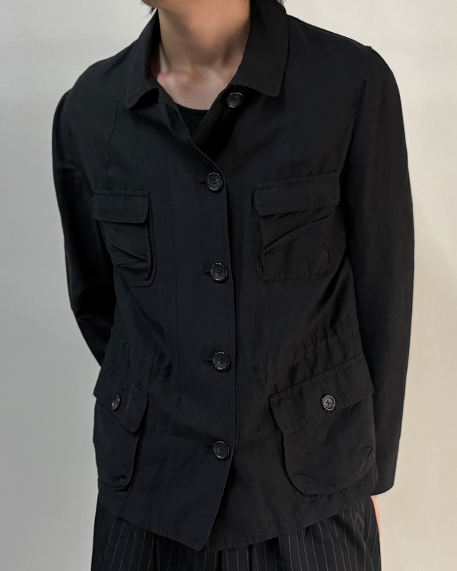 【DKNY】linen safari jacket