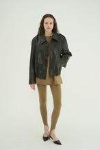 CLANE BULKY LINE SINGLE LEATHER JACKET