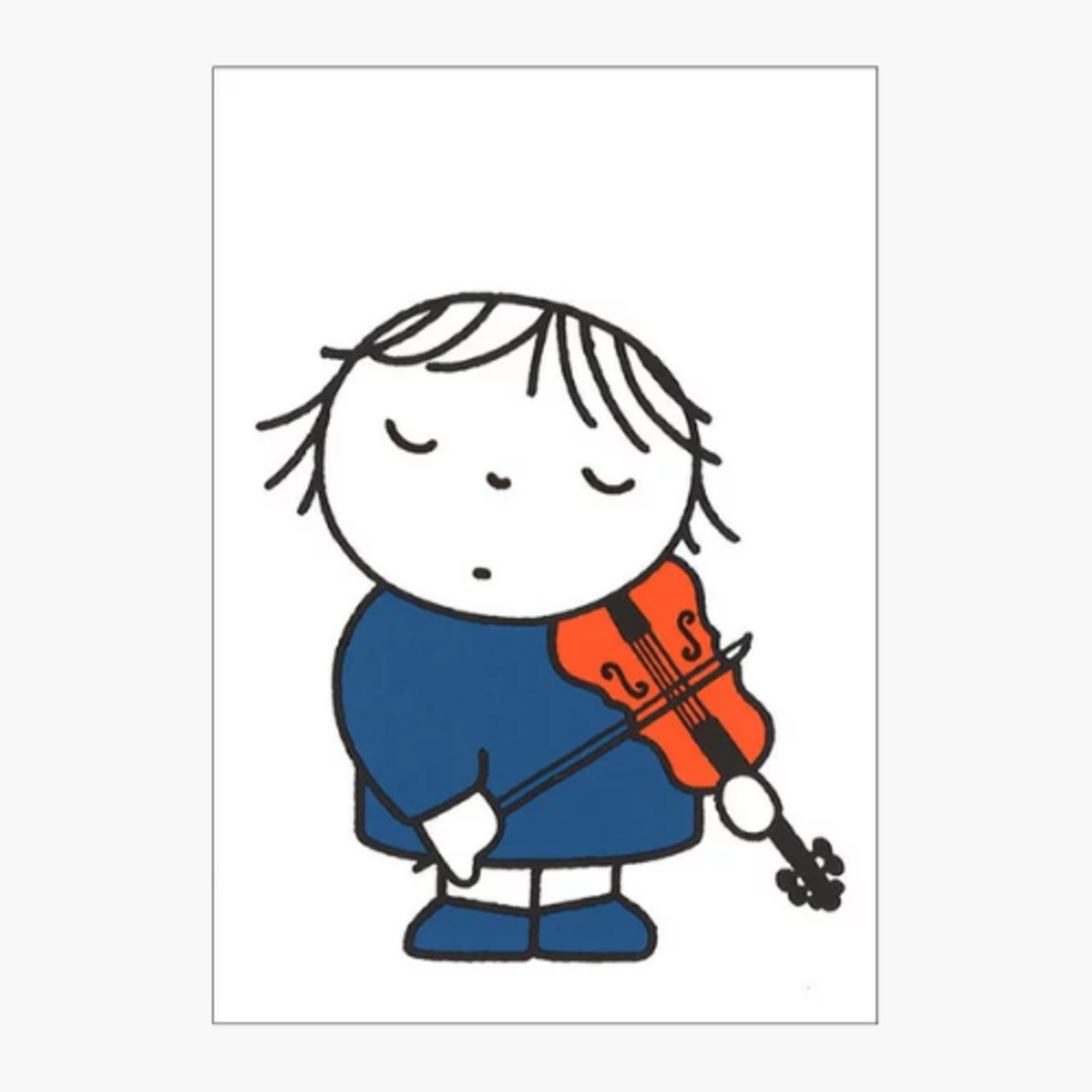 ポストカード　ヴァイオリンを弾く子ども / ディック・ブルーナ
