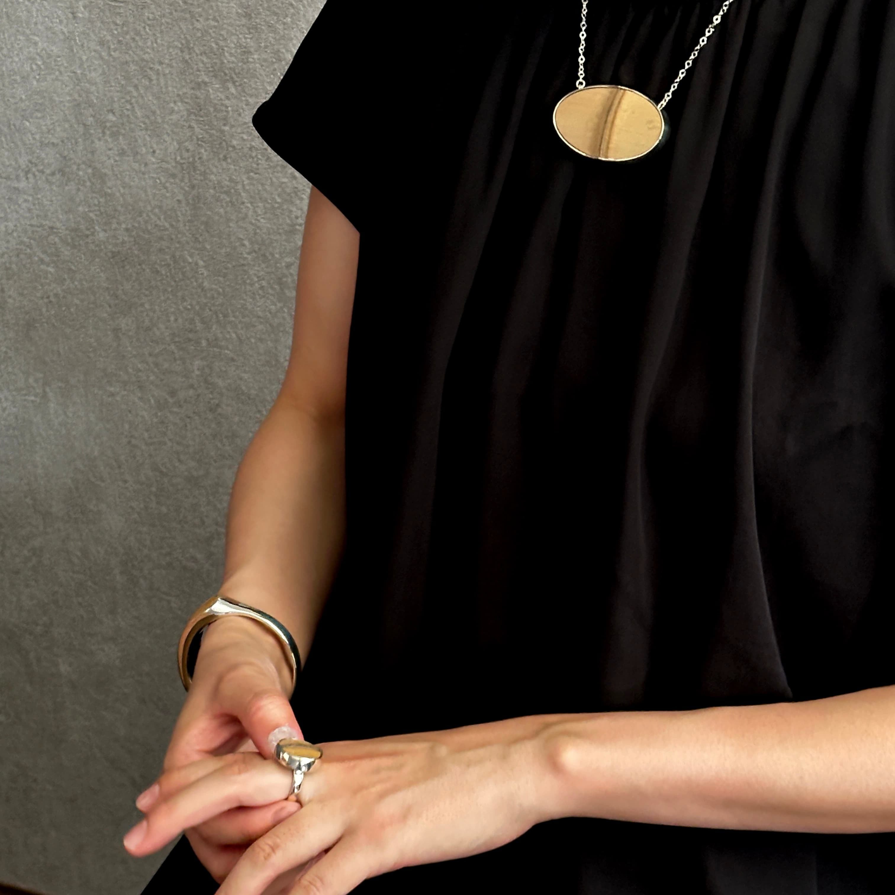 N-236 竹/silver ovalネックレス | Bijoux Kei