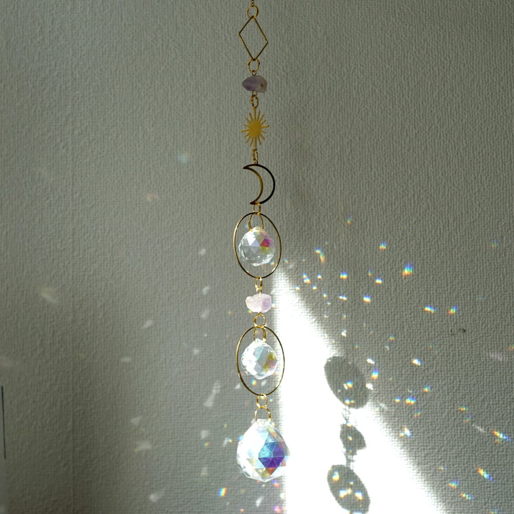 115☆太陽と月の家サンキャッチャー☆ 115☆太陽と月の家サンキャッチャー☆