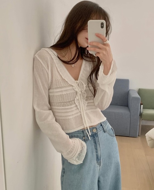 (予約) miel / Pamp cardigan 4color