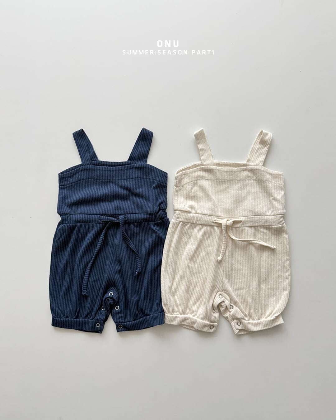 【予約】onu Ribbed overalls baby (12M)