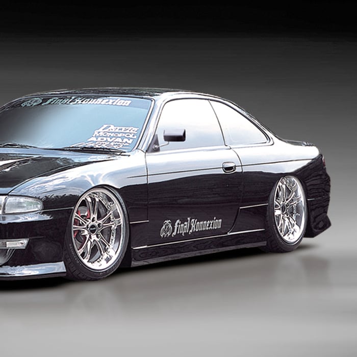 【FIRST CONTACT】　FRP製　TYPE1　サイドステップ　NISSAN　S14　シルビア　前期専用　エアロ　未塗装品　社外部品　 【PGFK-G20-FCS14SA】　ファイナルコネクション