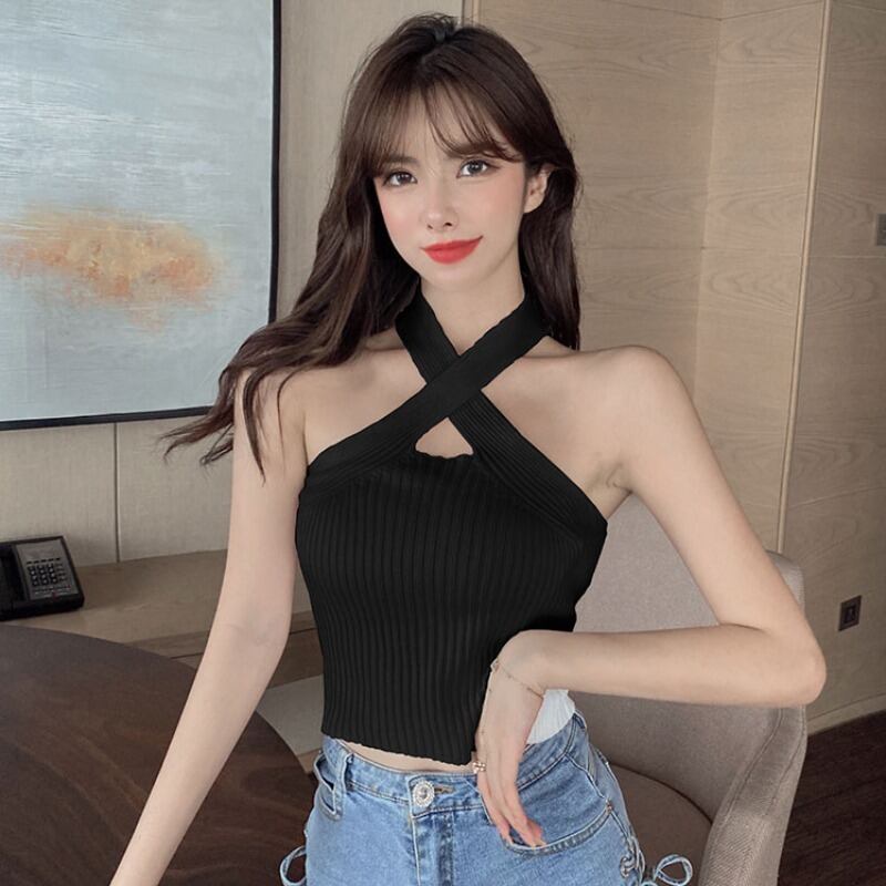 スタイルセーター ストラップレスバックノースリーブジャケット ハンチェンe89642982810