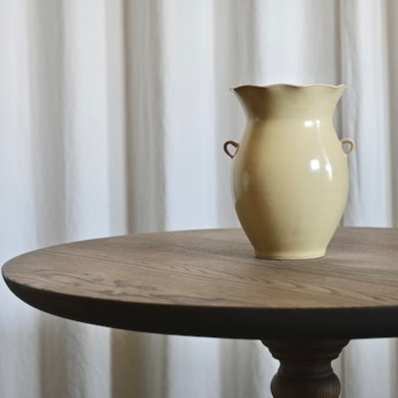 MUMCA 丸谷牧子 作 耳付きふりる花入 Vase - Frills (イエロー) / 2104400000672