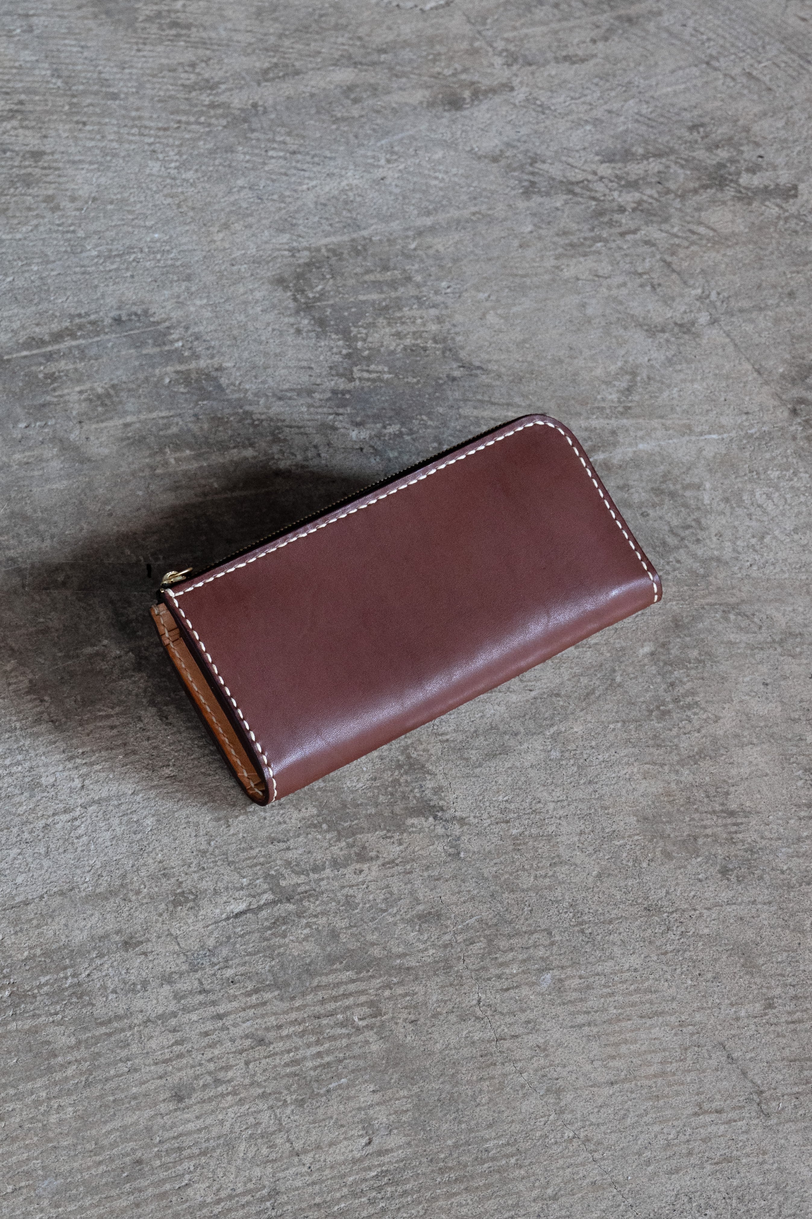 Lzip wallet / Oil【送料無料】 | 高級皮革ならminca｜栃木レザーの