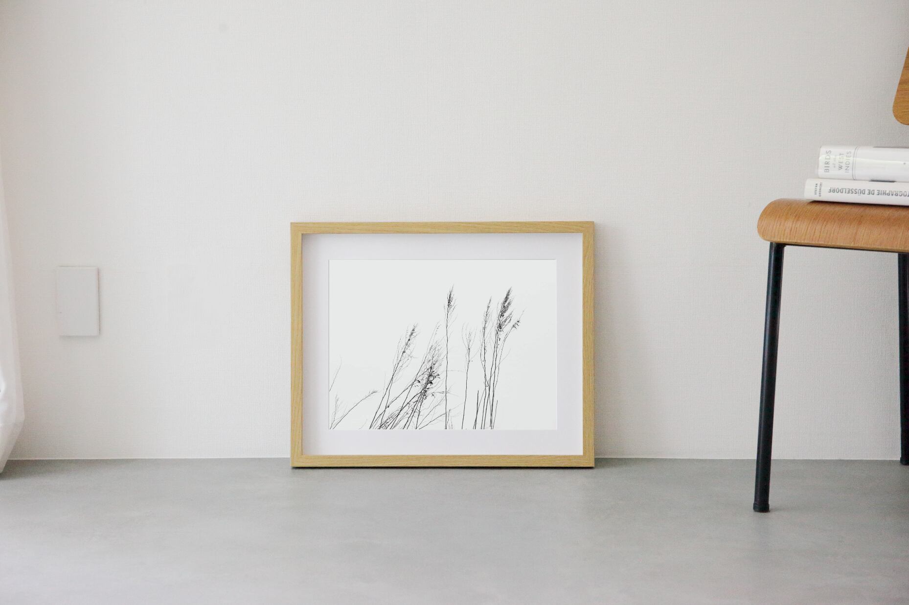 Minimalism #3 wooden frame 52cm×42cm付き ( M )