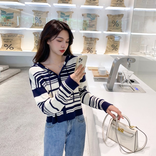 フードセーター サマースタイルカジュアル薄手ジャケット 夏物 6Du_Shop_Women37286616574