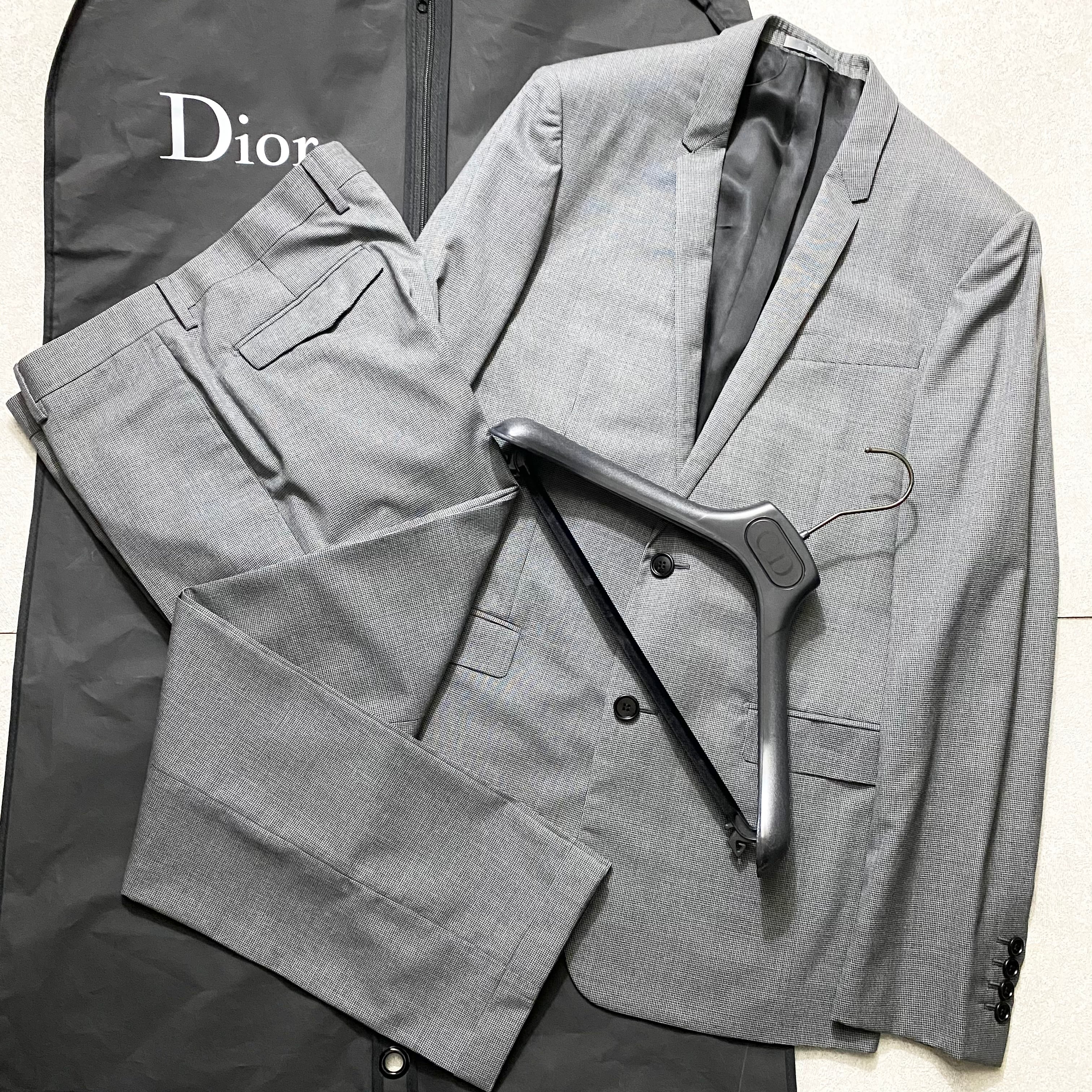 DIOR HOMME houndstooth pattern suits set-up | NOIR ONLINE