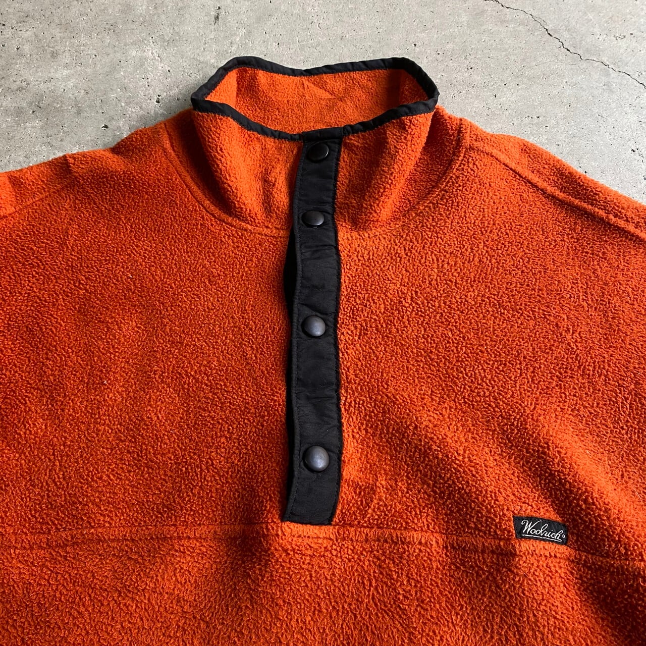 USA製 WOOLRICH ウールリッチ スナップ フリースジャケット プル