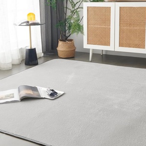 【人気】Keusnix カーペット ラグ ラグマット滑り止め付 洗える 135×185cm 約1.5畳 絨毯 防ダニ 抗菌 防臭 オールシーズン快適に使用 床暖房 ホットカーペット対応 ふわふわ肌触り フランネルラグ 無地 グレー