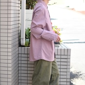 snap button design shirt marble pink