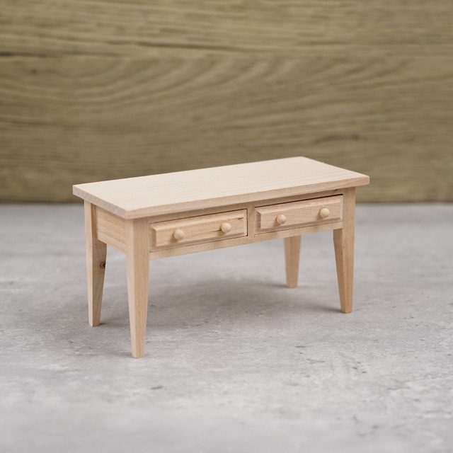 020-30041　ミニチュア家具　table&chair　ライティングデスク
