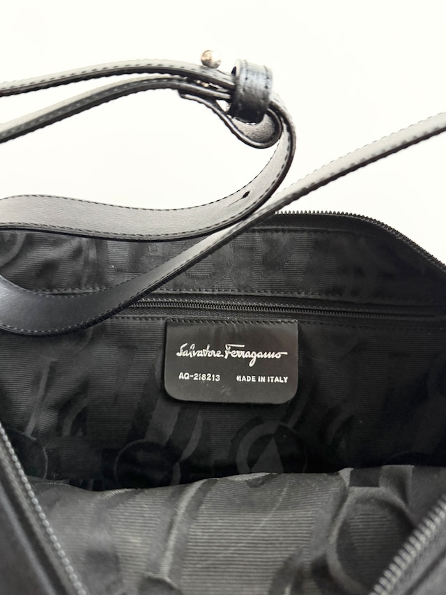 1990s Salvatore Ferragamo cutout shoulder baG