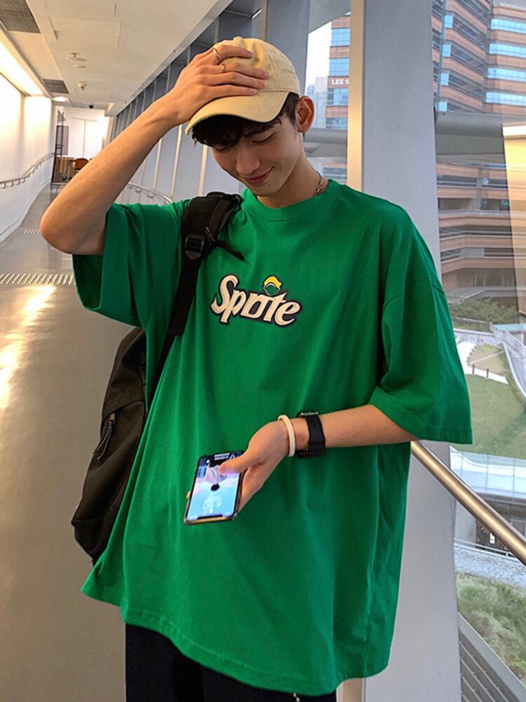 全2色 Tシャツ カットソー プリント カジュアル シンプル