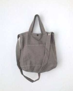 キャンバストートバッグ? グレイ｜Little Canvas Tote Grey