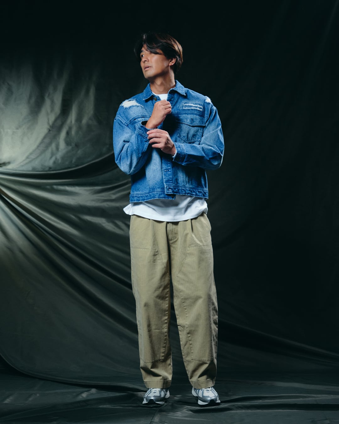Re:room】VINTAGE WASHED COLOR TUCK WIDE PANTS［REP306］ | #Re:room
